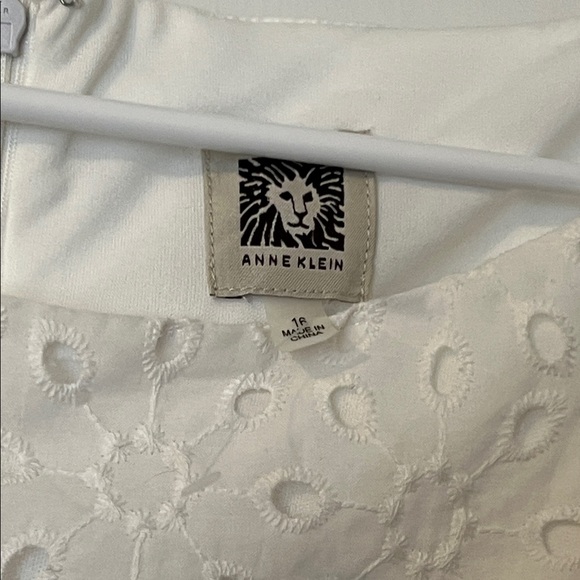 Anne Klein White Eyelet Midi Dress - Picture 4 of 4